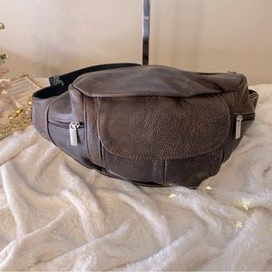 081-Genuine Leather Fanny Bag